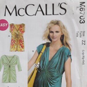 McCall's Misses' Top & Dress Sewing Pattern #M6703